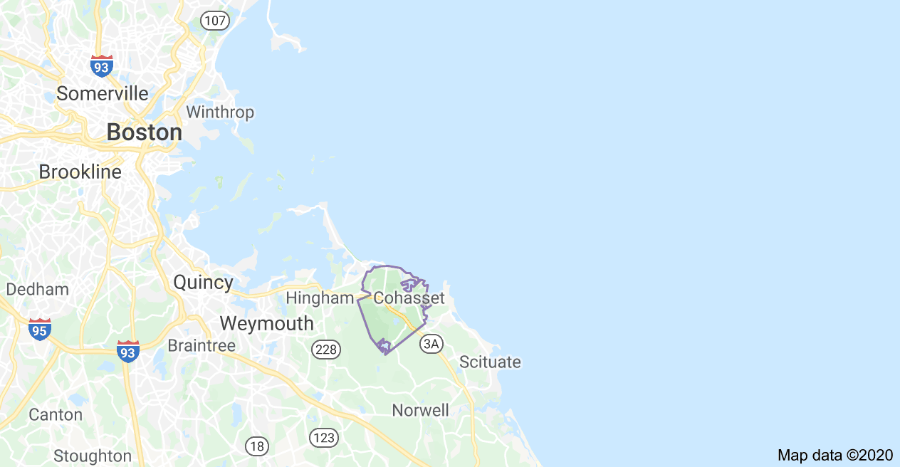 South Shore Roofing Pros - Cohasset Map